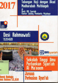 Tabungan Haji dengan Akad Mudharabah Muthlaqah di Bank BRI Syariah Kantor Cabang Pembantu Majalaya. Praktik Adaptasi Lapangan