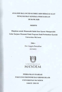 Analisis Balanced Scorecard Sebagai Alat Pengukuran Kinerja Perusahaan di Bank BJB. Skripsi 2024