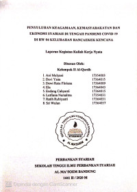Penyuluhan Keagamaan Kemasyarakatan dan Ekonomi Syariah Di Tengah Pandemi Covid 19 di Rw.04 Kelurahan Rancaekek Kencana. Laporan KKN 2020