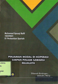 Pinjaman Modal Di Koperasi Simpan Pinjam Sawargi Majalaya. Praktik Adaptasi Lapangan
