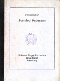 Sosiologi Pedesaan