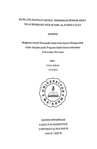 Rancang Bangun Sistem Informasi Pengolahan Nilai Berbasis Web di SMK Al - Farisi Leles. SKRIPSI 2022
