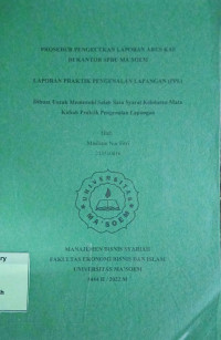 Prosedur Pengecekan Laporan Arus Kas di Kantor SPBU Ma'soem. Praktik Pengenalan Lapangan