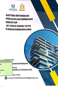 Sistem Informasi Penjualan Berbasis Dekstop di Toko Didin Toys Parakan Muncang. Praktik Adaptasi Lapangan