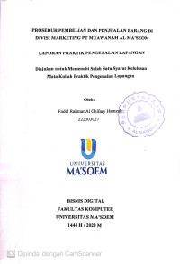 Prosedur Pembelian dan Penjualan Barang di Divisi Marketing PT. Muawanah Al Ma'soem. Praktik Pengenalan Lapangan