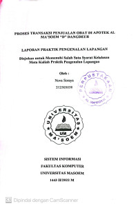 Prosese Transaksi Penjualan Obat di APotek Al Ma'soem 