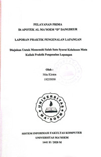 Pelayanan Prima di Apotek Al Ma'soem 