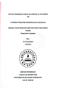 Sistem Persediaan Obat di Apotek Al Ma'soem 