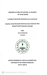 Persediaan Obat di Apotek Al Ma'soem 