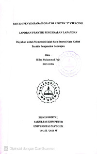 Sistem Penyimpanan Obat di Apotek 