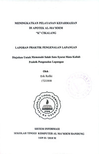 Meningkatkan Pelayanan Kefarmasian di Apotek Al Ma'soem 