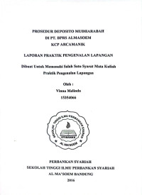 Prosedur Deposito Mudharabah di BPRS Al Ma'soem KCP Arcamanik