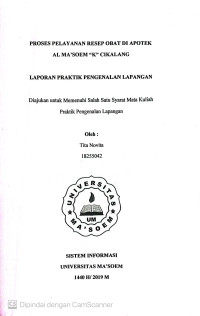 Proeses Pelayanan Resep Obat di Apotek Al Ma'soem 