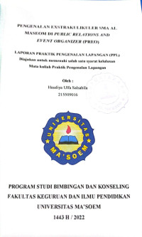 Pengenalan Ekstrakulikuler SMA Al Ma'soem di Public Relations and Event Organizer (PREO). Praktik Pengenalan Lapangan