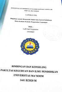 Pengenalan Bimbingan Karir Kepada Siswa di SMP Al Ma'soem Bandung. Praktik Pengenalan Lapangan