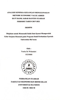 Analisi Kinerja Keuangan Menggunakan Metode Economic Value Added di PT. Bank Jabar Banten Syariah Periode Tahun 2017 - 2021. SKRIPSI 2022
