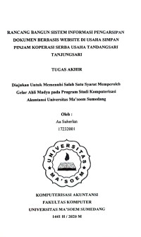 Sistem Informasi Pengarsipan Surat Masuk Keluar Di Desa Mekar Bakti. Praktik Adaptasi Lapangan
