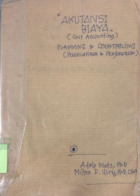 Akuntansi Biaya