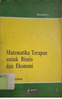 Matematika Terapan Untuk Bisnis dan Ekonomi