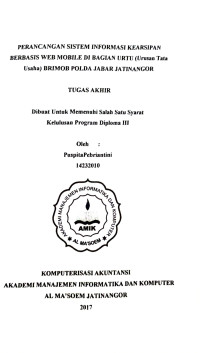 Perancangan Sistem Informasi Kearsipan Berbasis Web Mobile di Barian URTU (Urusan Tata Usaha) BRIMOB POLDA JABAR Jatinangor